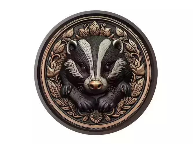 Skunk Animal Medallion
