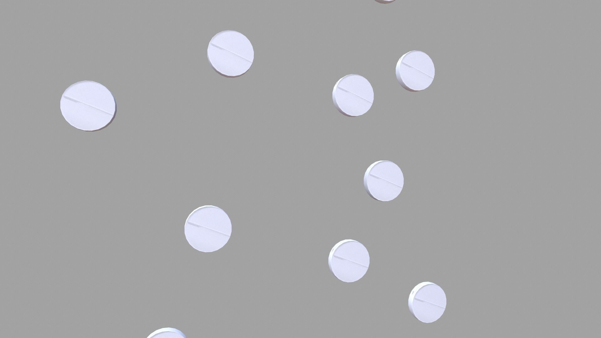 Tablets Low-poly 3D model_4