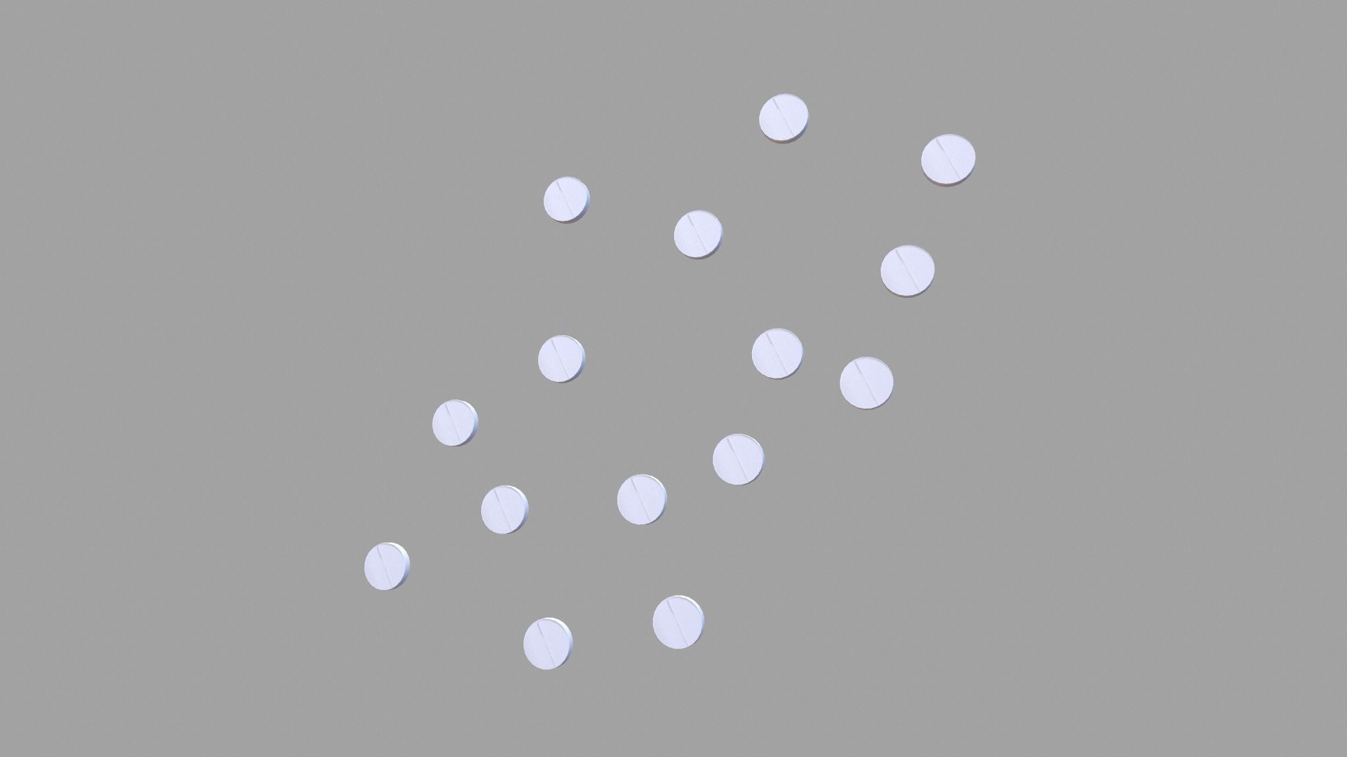 Tablets Low-poly 3D model_2