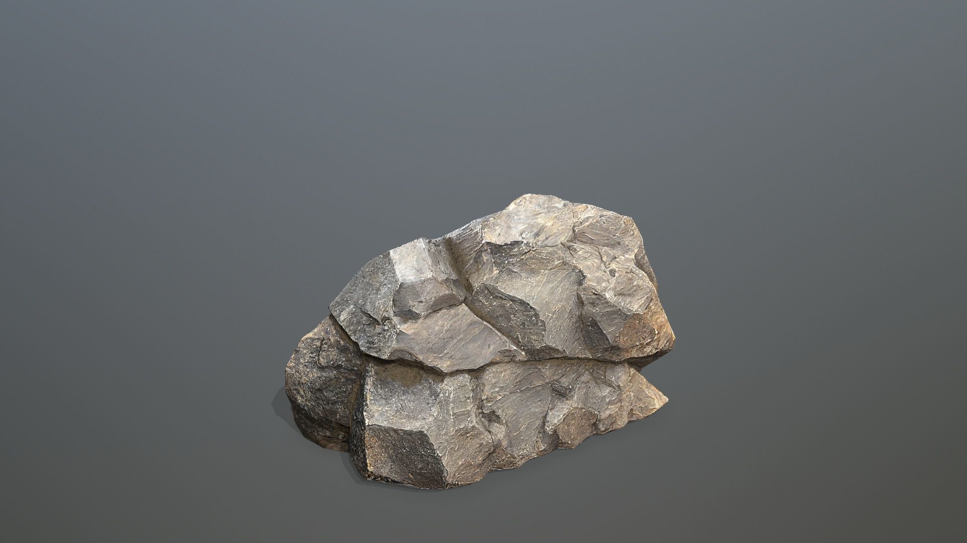 volcanic rocks Low-poly 3D model_7