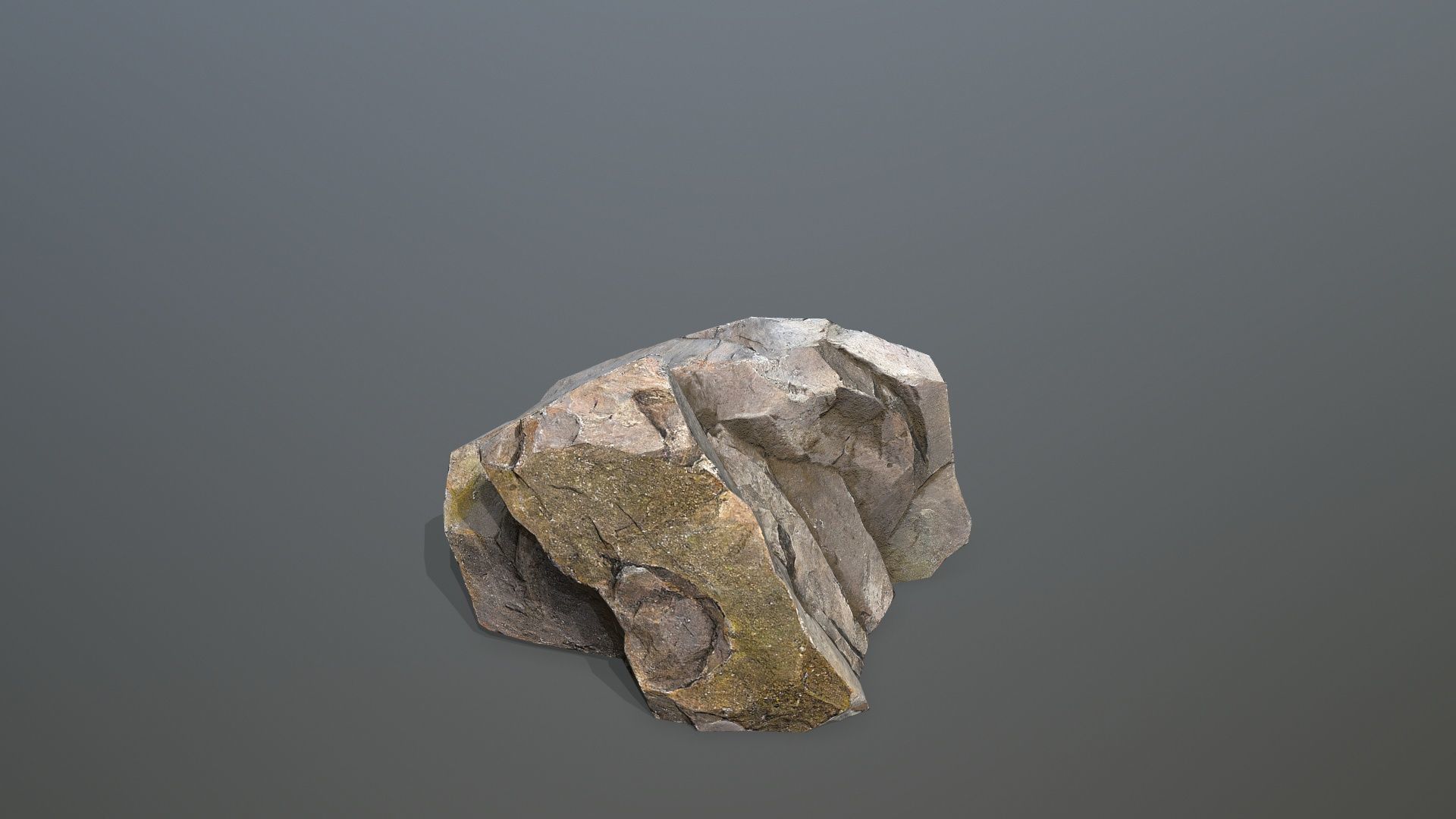 volcanic rocks Low-poly 3D model_6