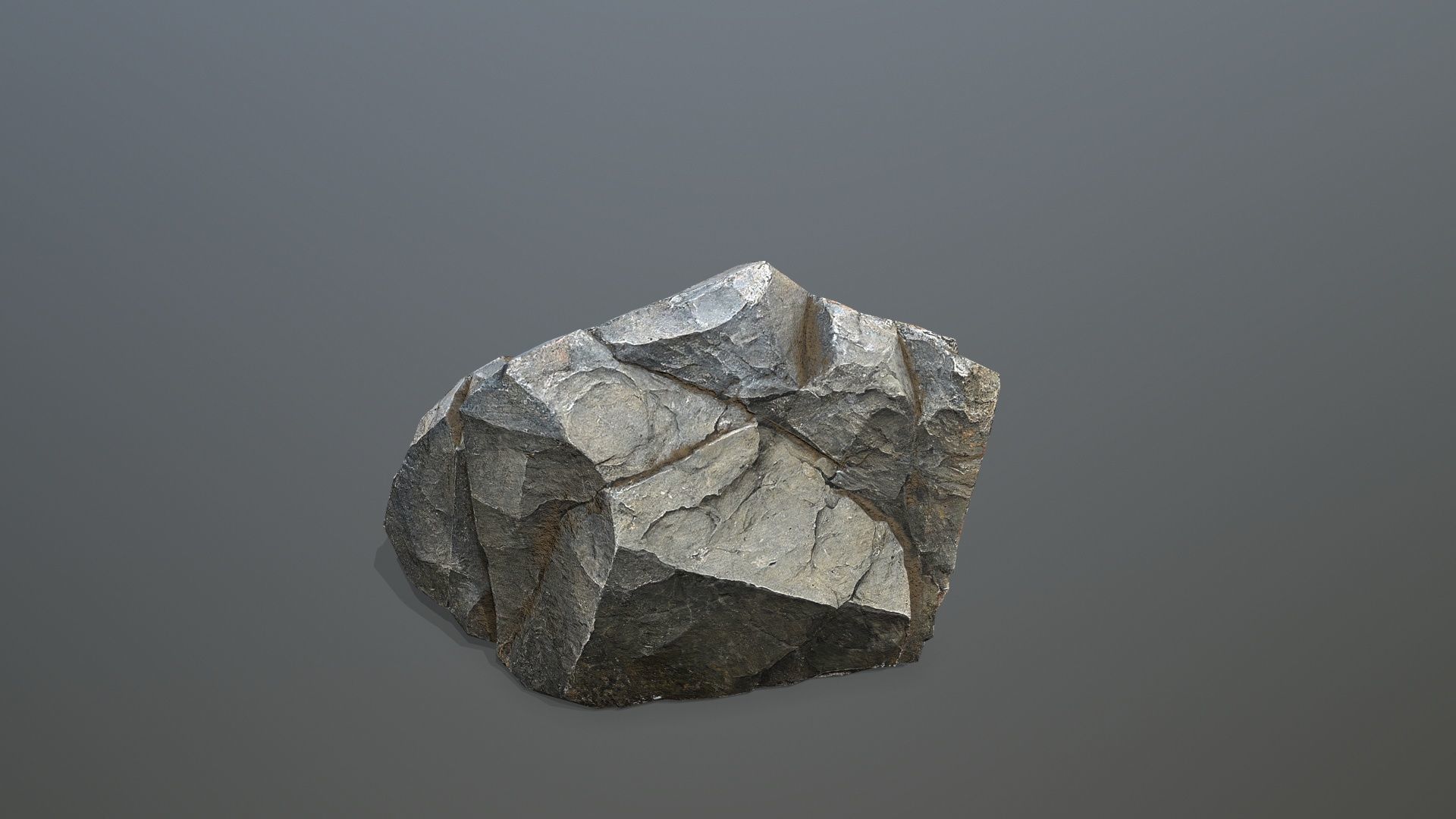 volcanic rocks Low-poly 3D model_5