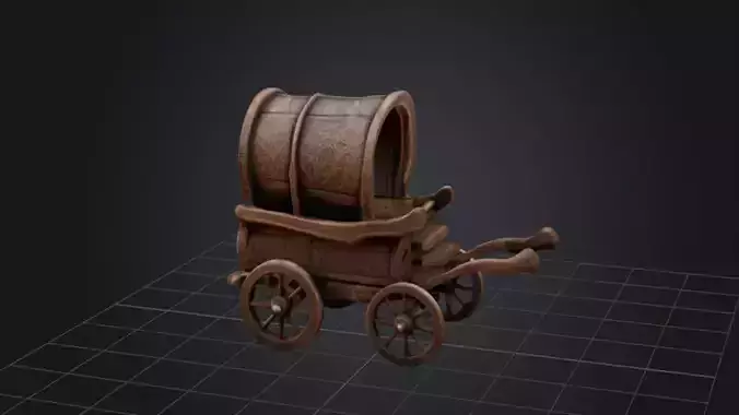 Wooden Cart 