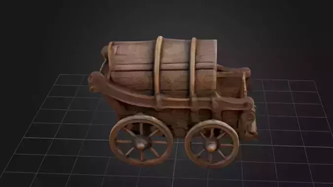 Wooden Cart 