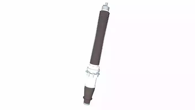 High Voltage Electrical Line Post Insulator Low-poly 3D model