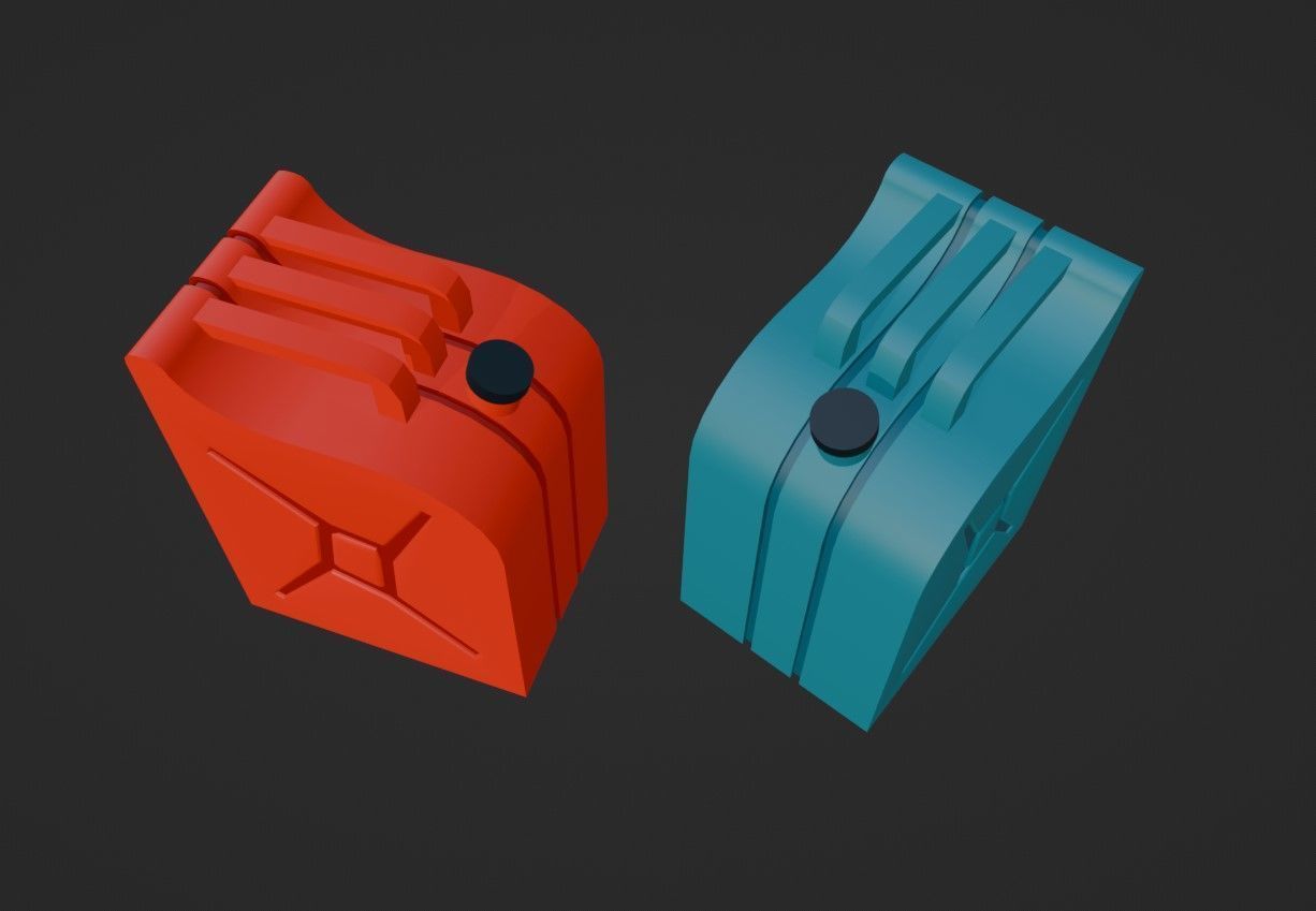 Jerrycan Low Poly Free low-poly 3D model_1