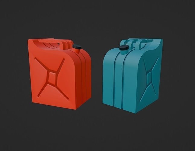 Jerrycan Low Poly Free low-poly 3D model