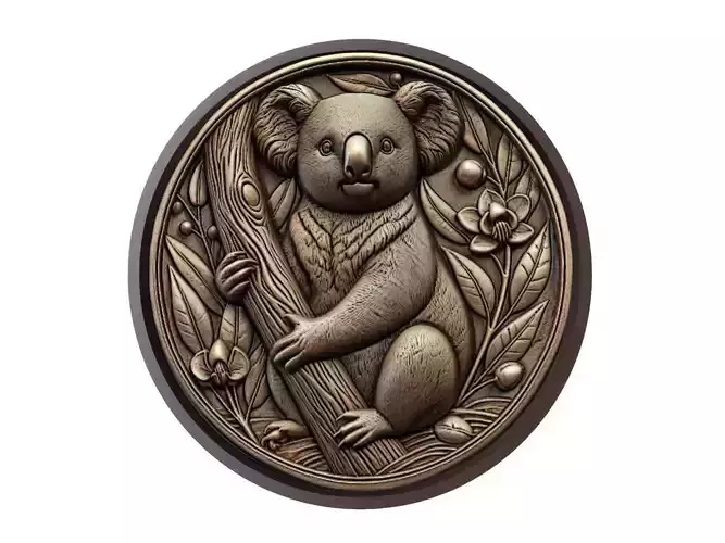 Koala Animal Medallion