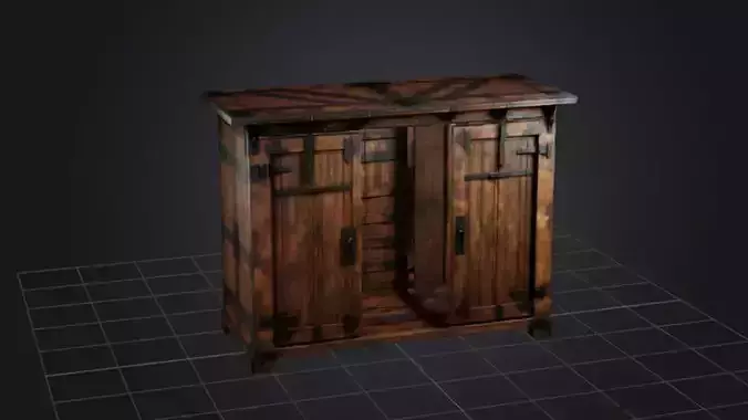 Wooden Almirah Wardrobe 