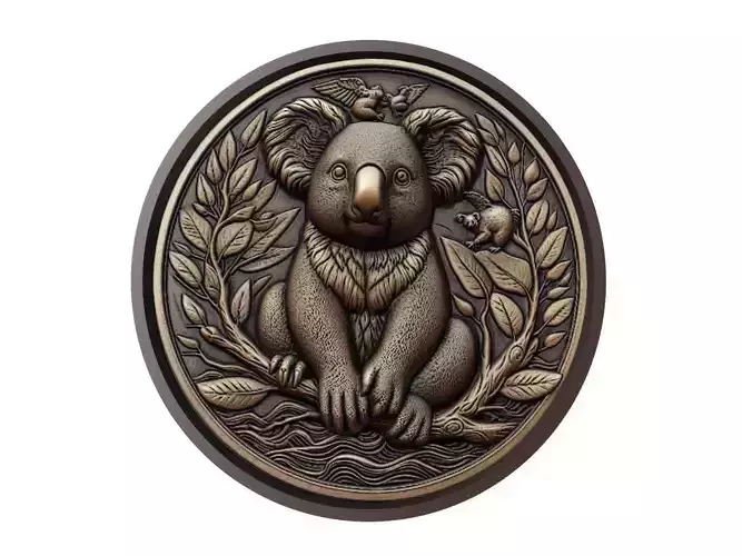 Koala Animal Medallion