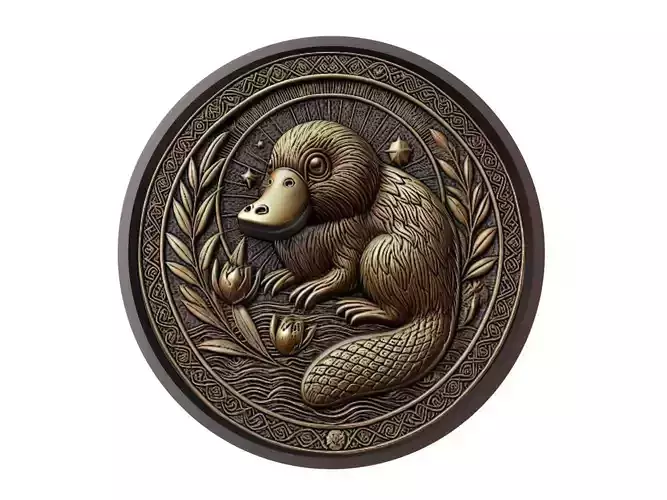 Platypus Animal Medallion