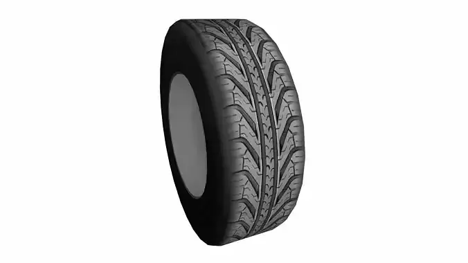Truck Tyre Lowpoly