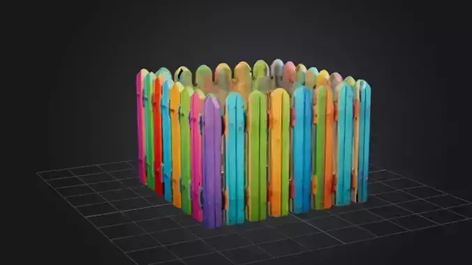 Stylized Wooden Fence Box