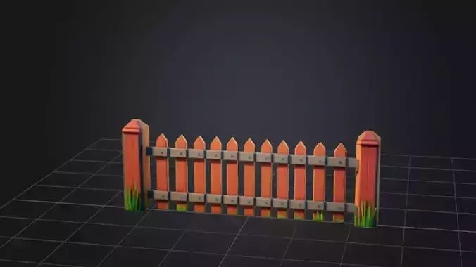 Stylized wooden Fence 
