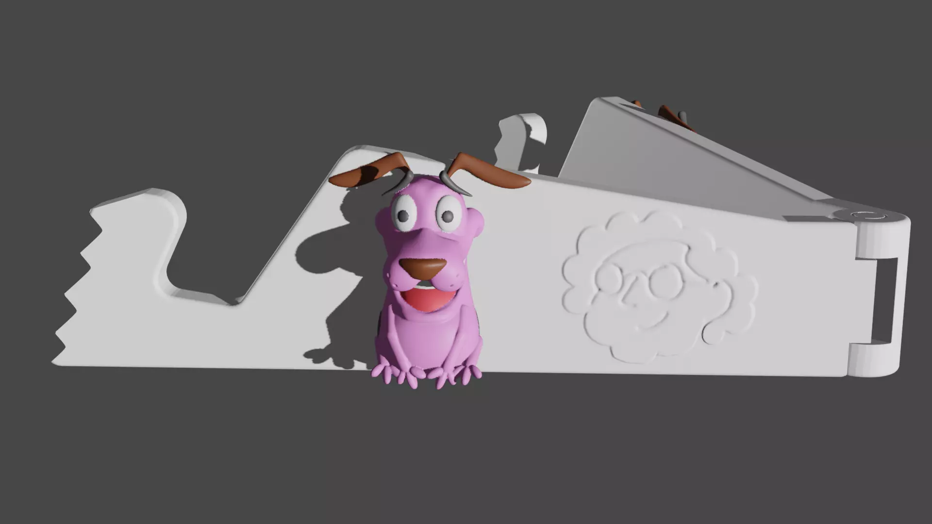 Courage phone holder 3D print model