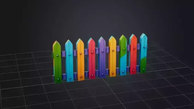 Stylized Wooden Fence