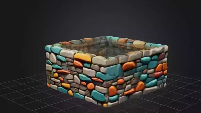 Stylized Stone Wall 