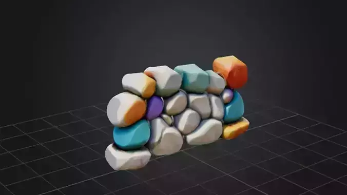 Stylized Stone Wall