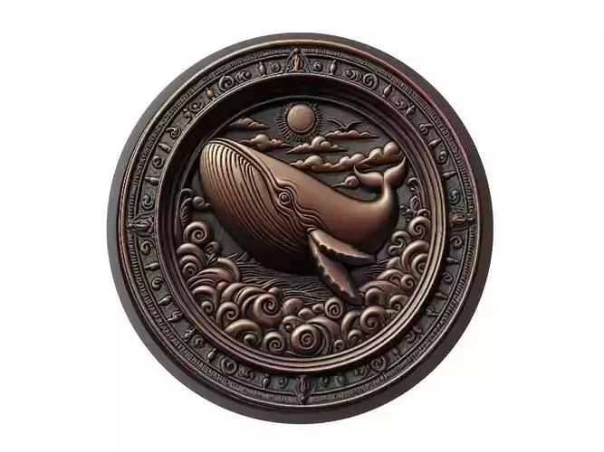 Whale Animal Medallion