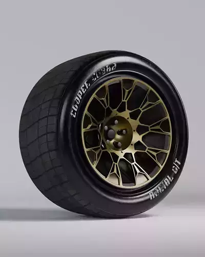 Custom wheel with racing tires