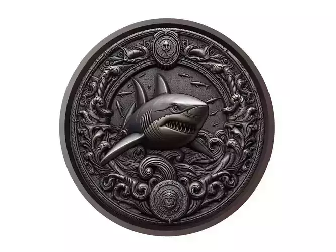 Shark Animal Medallion