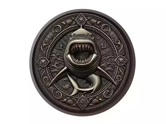 Shark Animal Medallion