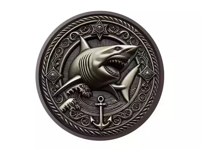 Shark Animal Medallion