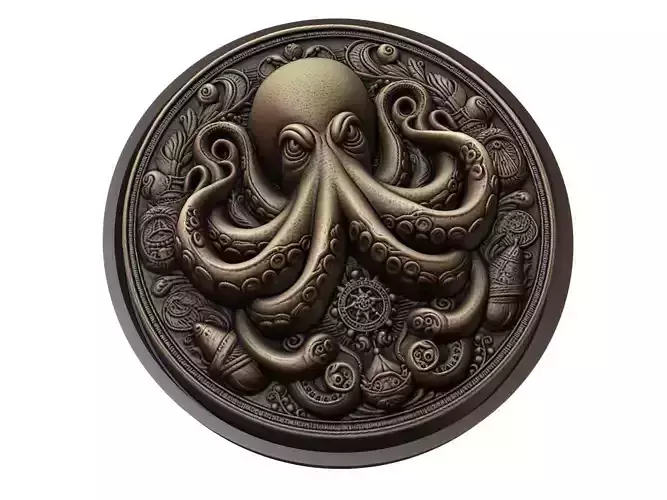 Octopus Animal Medallion