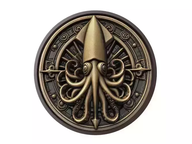 Squid Animal Medallion