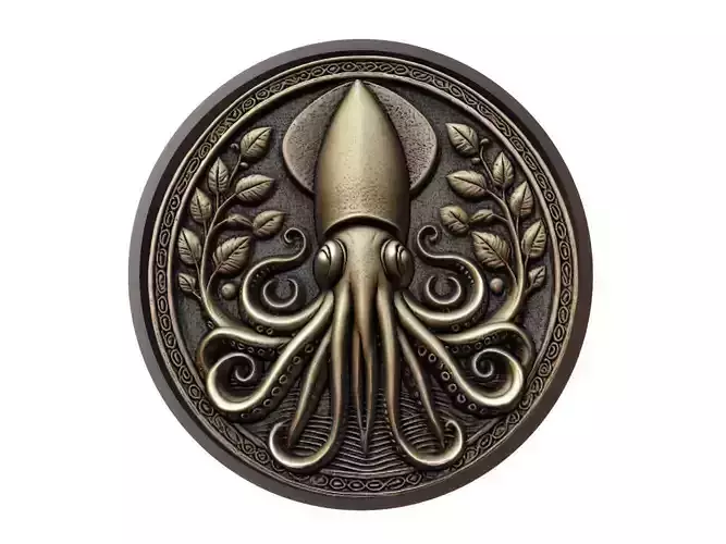 Squid Animal Medallion