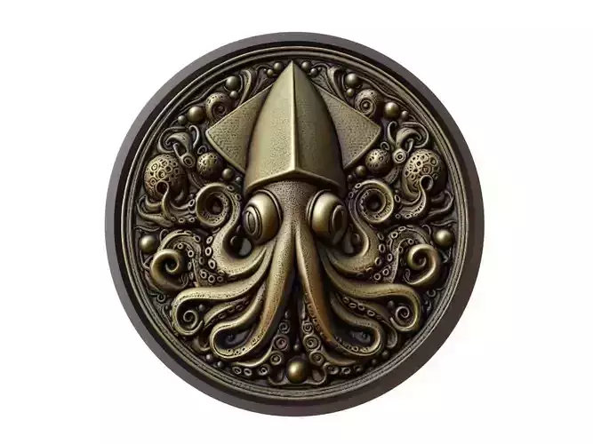 Squid Animal Medallion