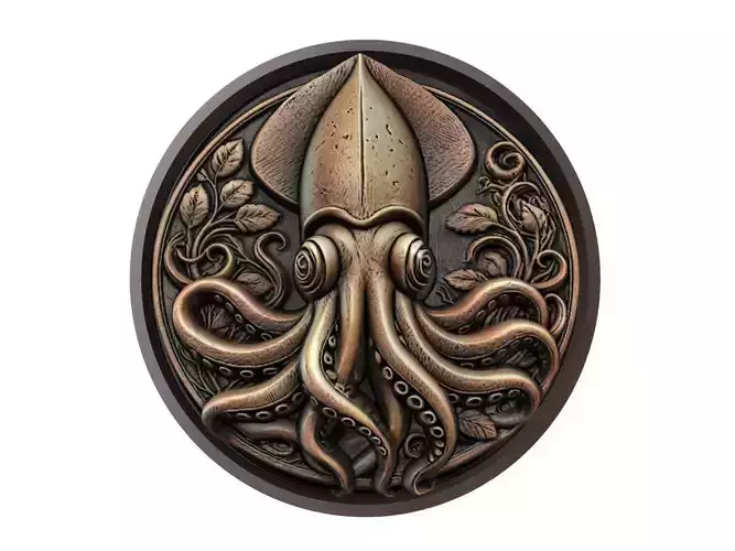 Squid Animal Medallion