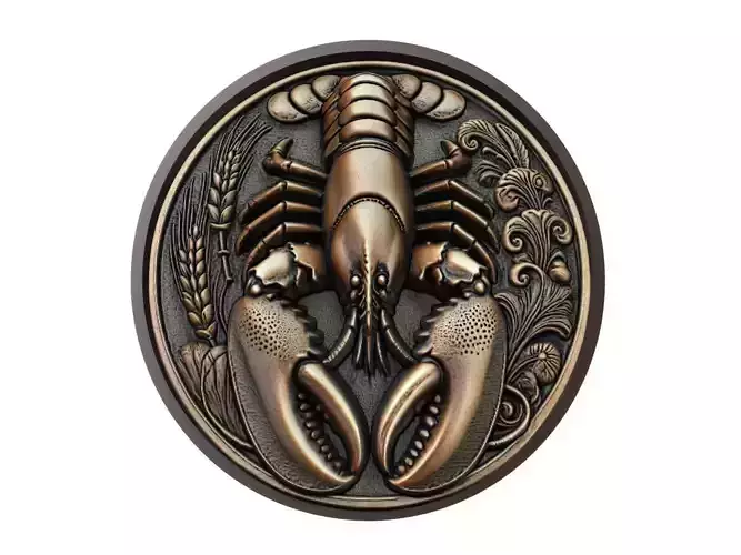 Lobster Animal Medallion