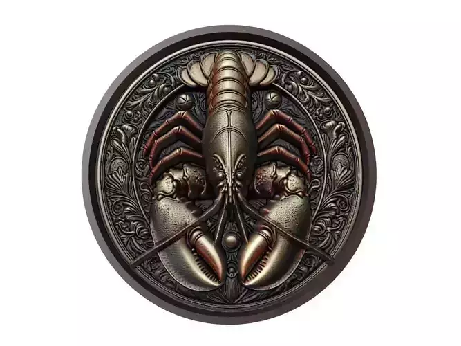 Lobster Animal Medallion