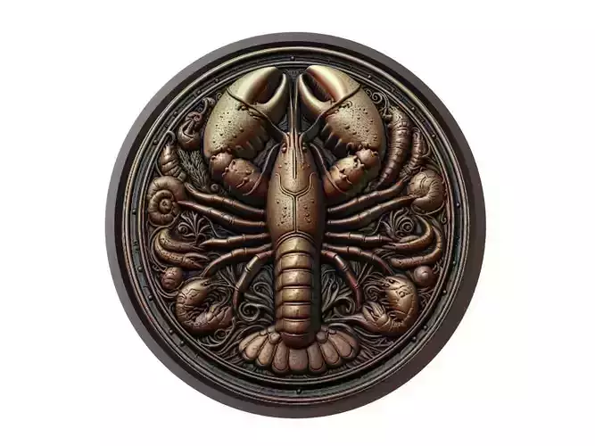 Lobster Animal Medallion