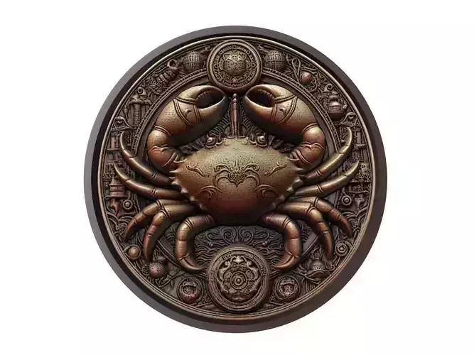 Crab Animal Medallion