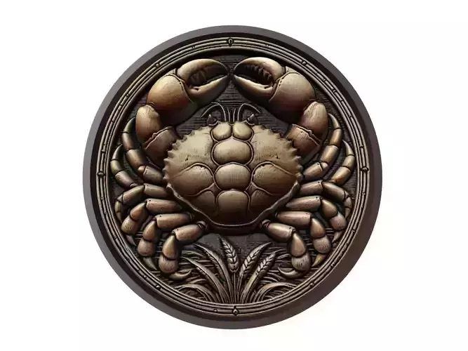 Crab Animal Medallion
