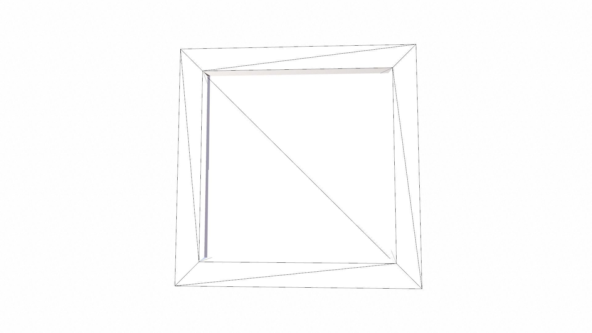 Hanging Light Low-poly 3D model_7