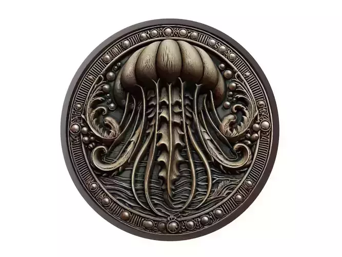 Jellyfish Animal Medallion