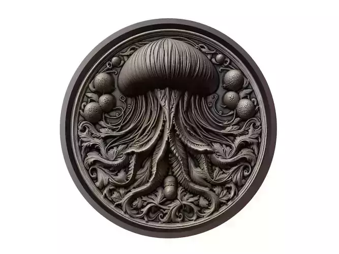 Jellyfish Animal Medallion