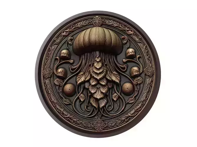 Jellyfish Animal Medallion