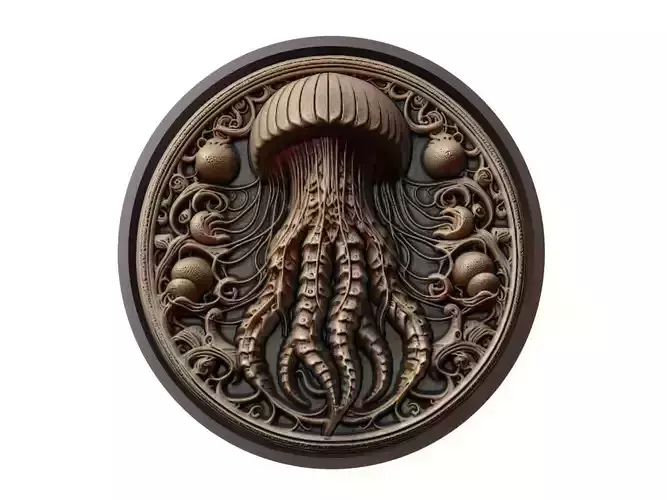 Jellyfish Animal Medallion