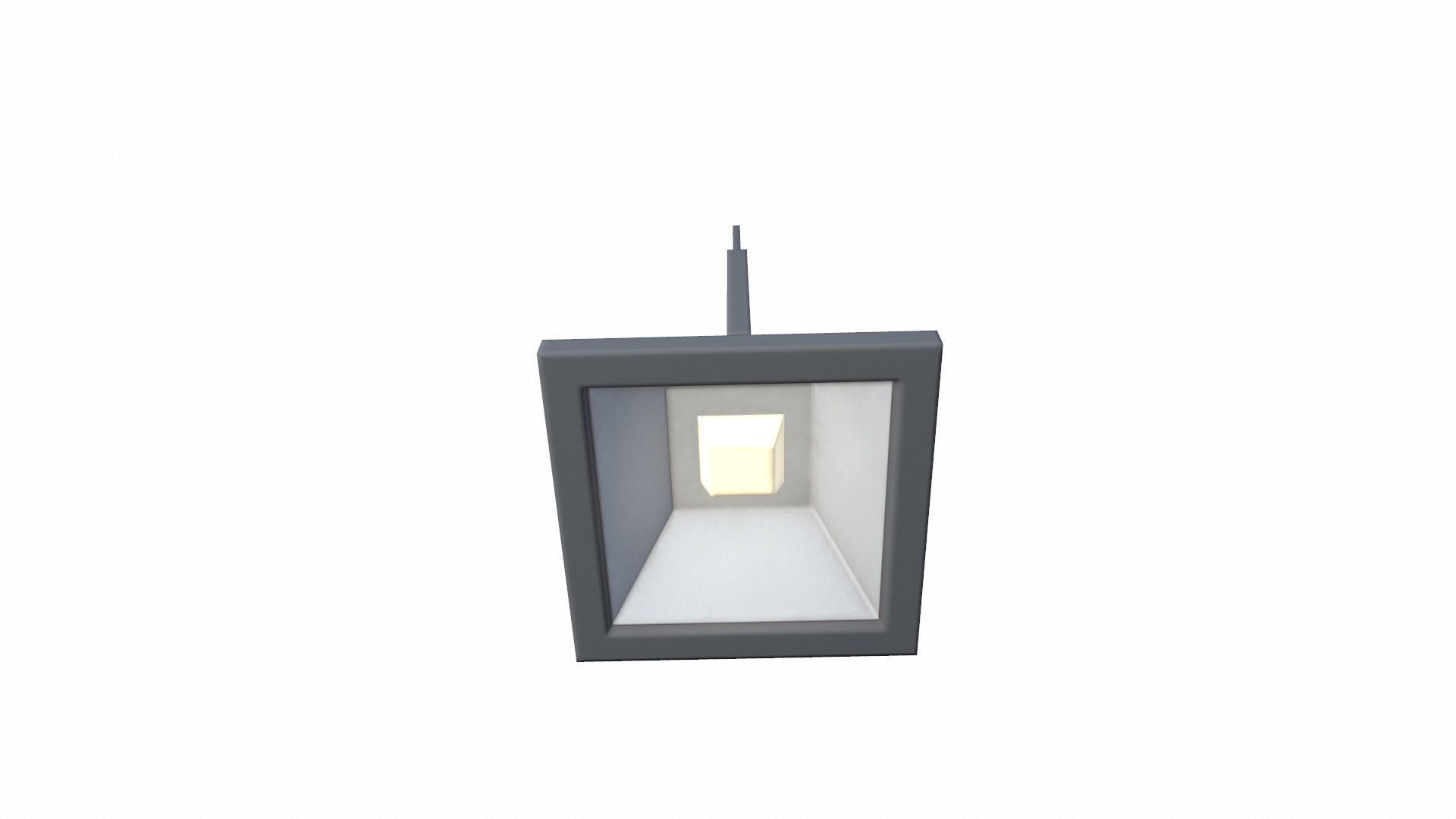 Ceiling Light Low-poly 3D model_2