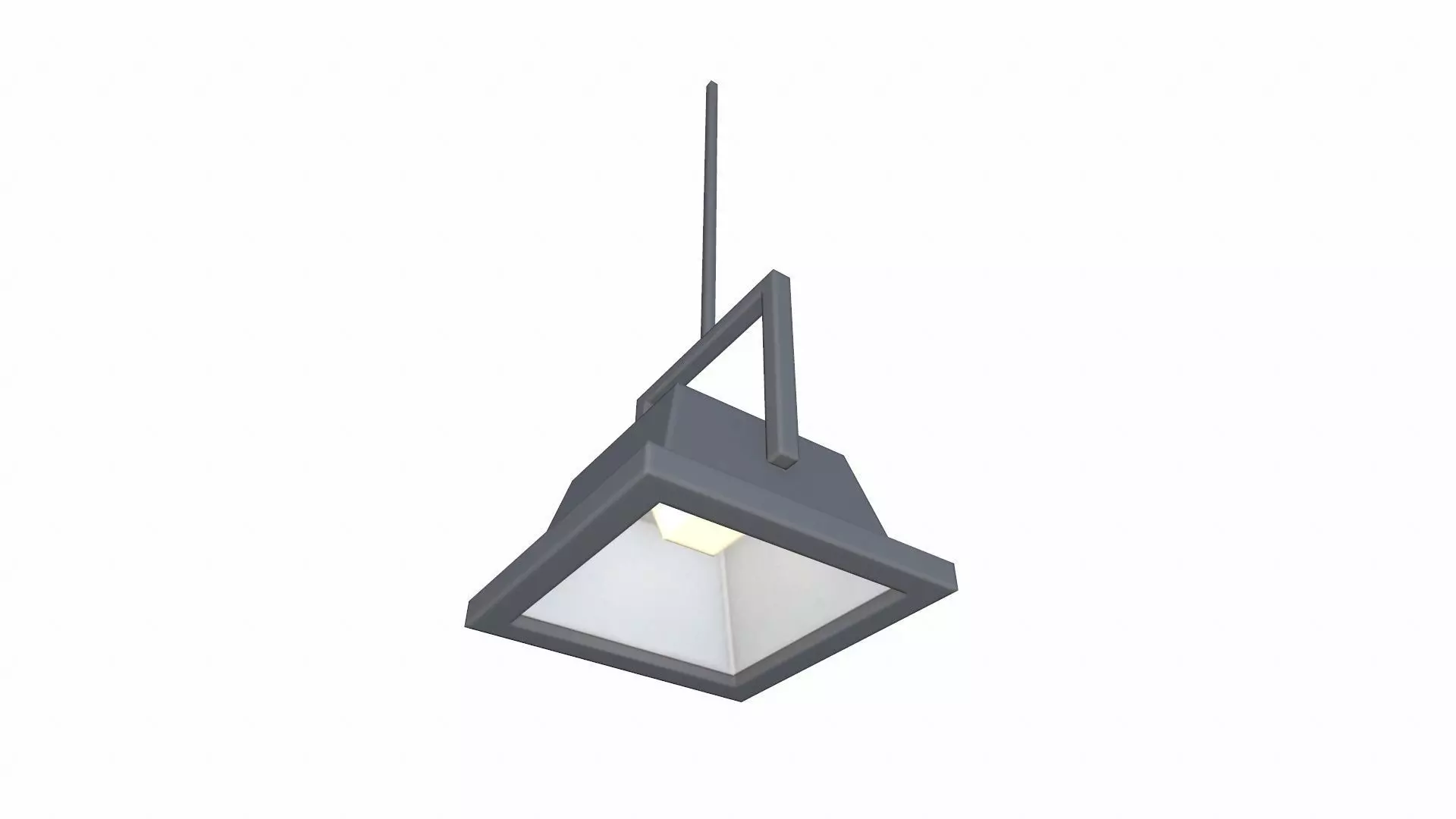 Ceiling Light Low-poly 3D model_0