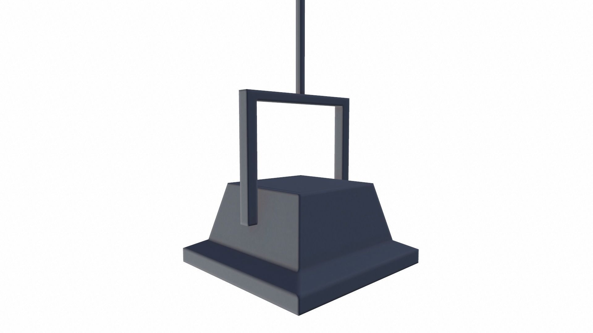 Ceiling Light Low-poly 3D model_4