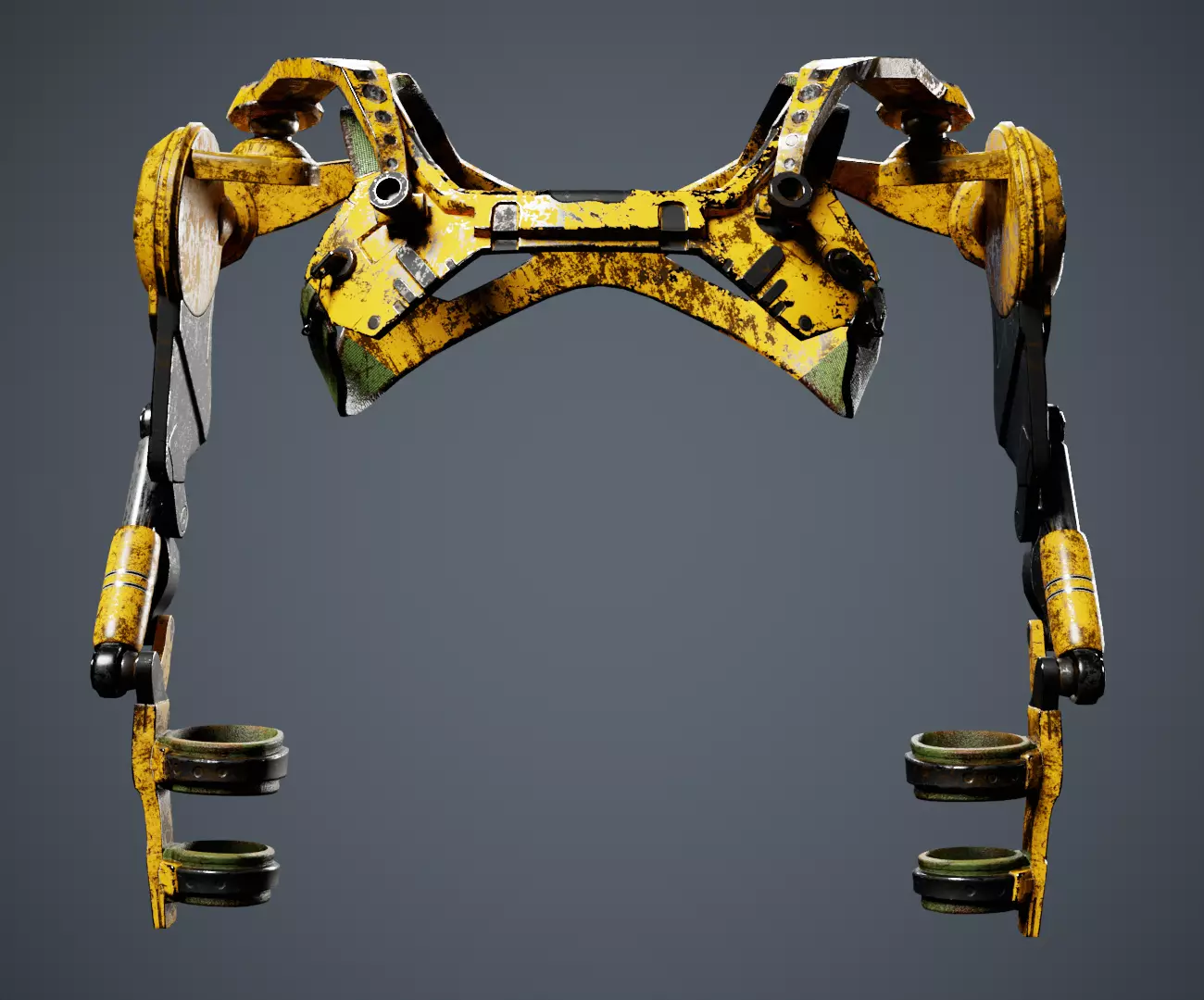  exoskeleton Low-poly 3D model_0