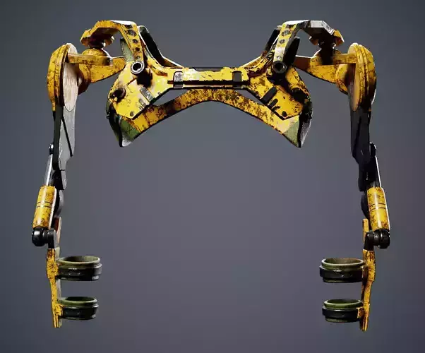  exoskeleton Low-poly 3D model