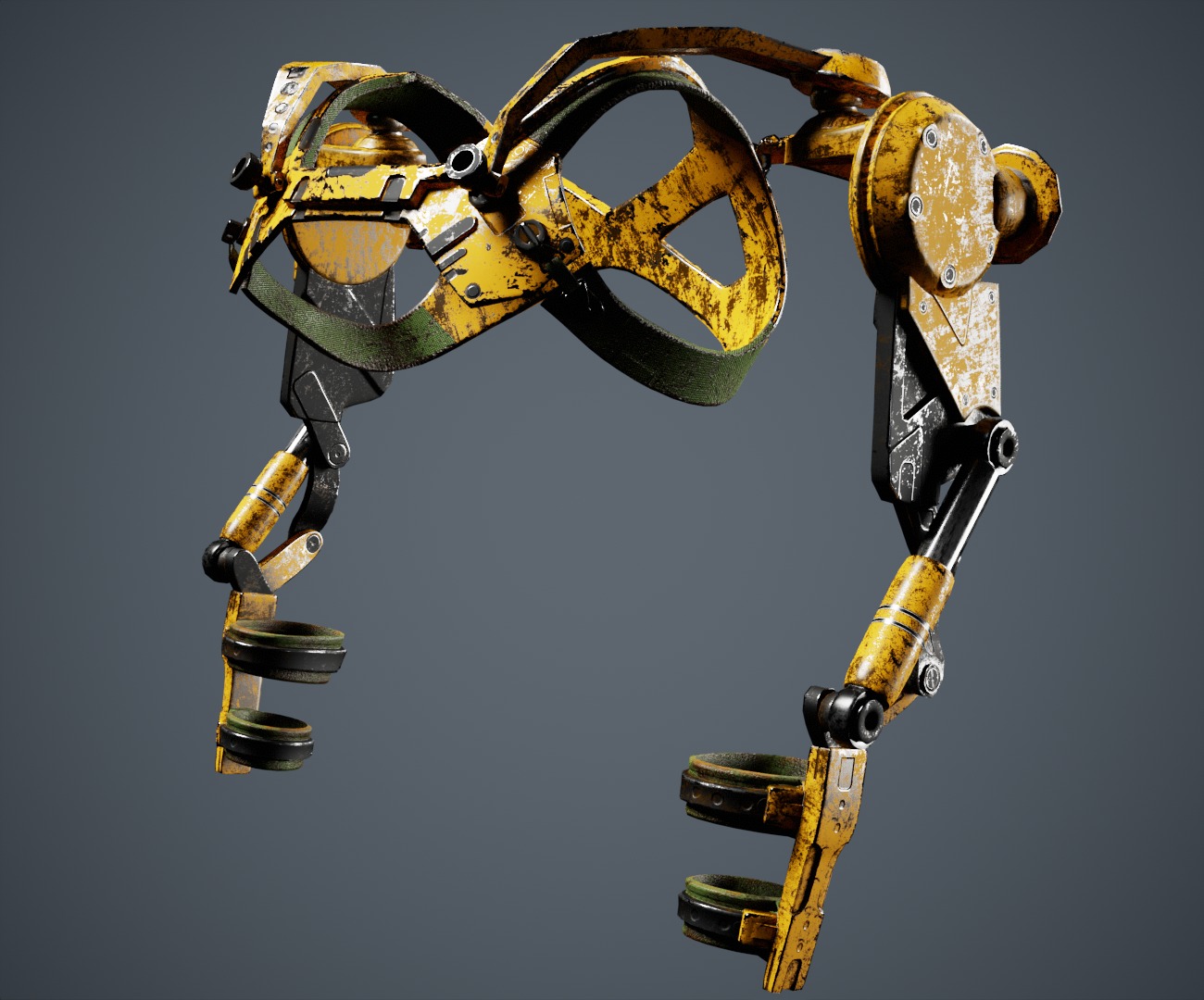  exoskeleton Low-poly 3D model_1