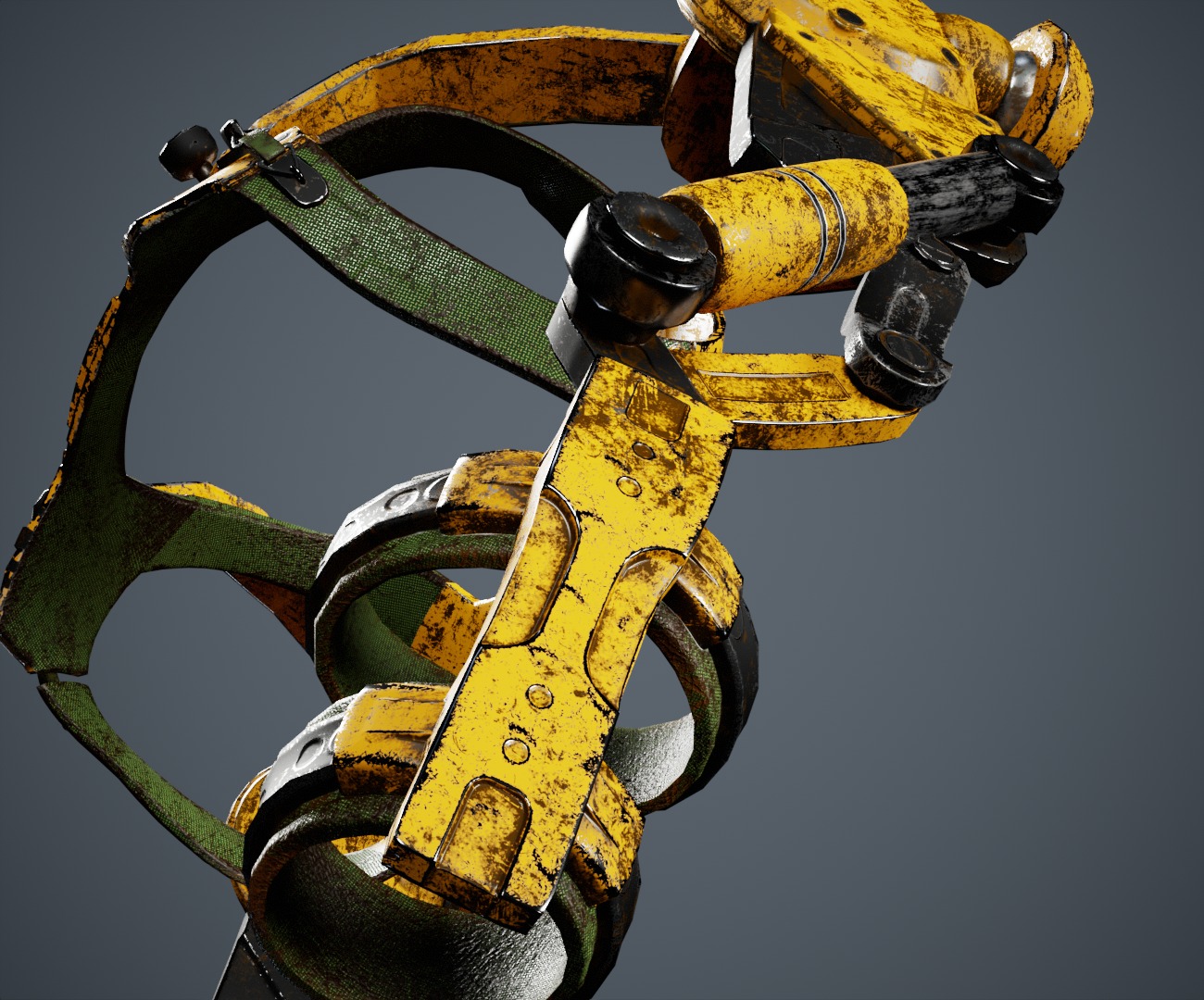  exoskeleton Low-poly 3D model_2