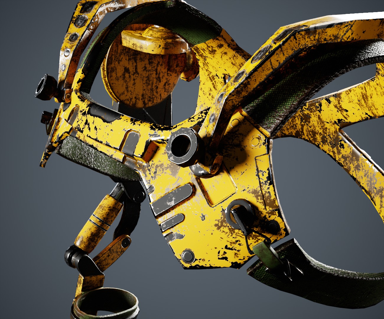  exoskeleton Low-poly 3D model_4